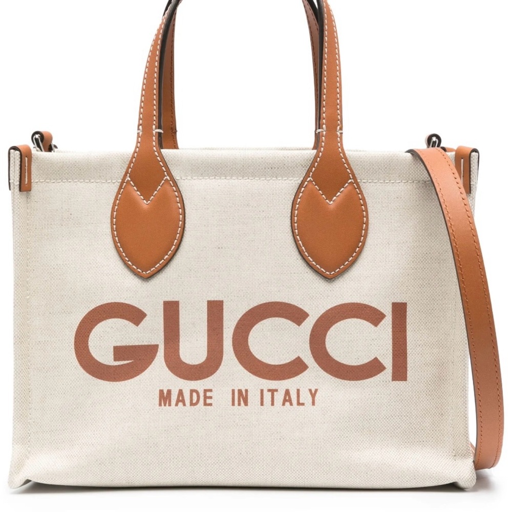 Gucci Mini Canvas & Leather Tote